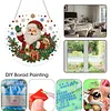 Santa Claus DIY Diamond Painting Pendant Double Sided Gem Beads 25cm