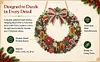 Diamond Painting Christmas Wreath Ornament DIY Kit 9.45x9.45in