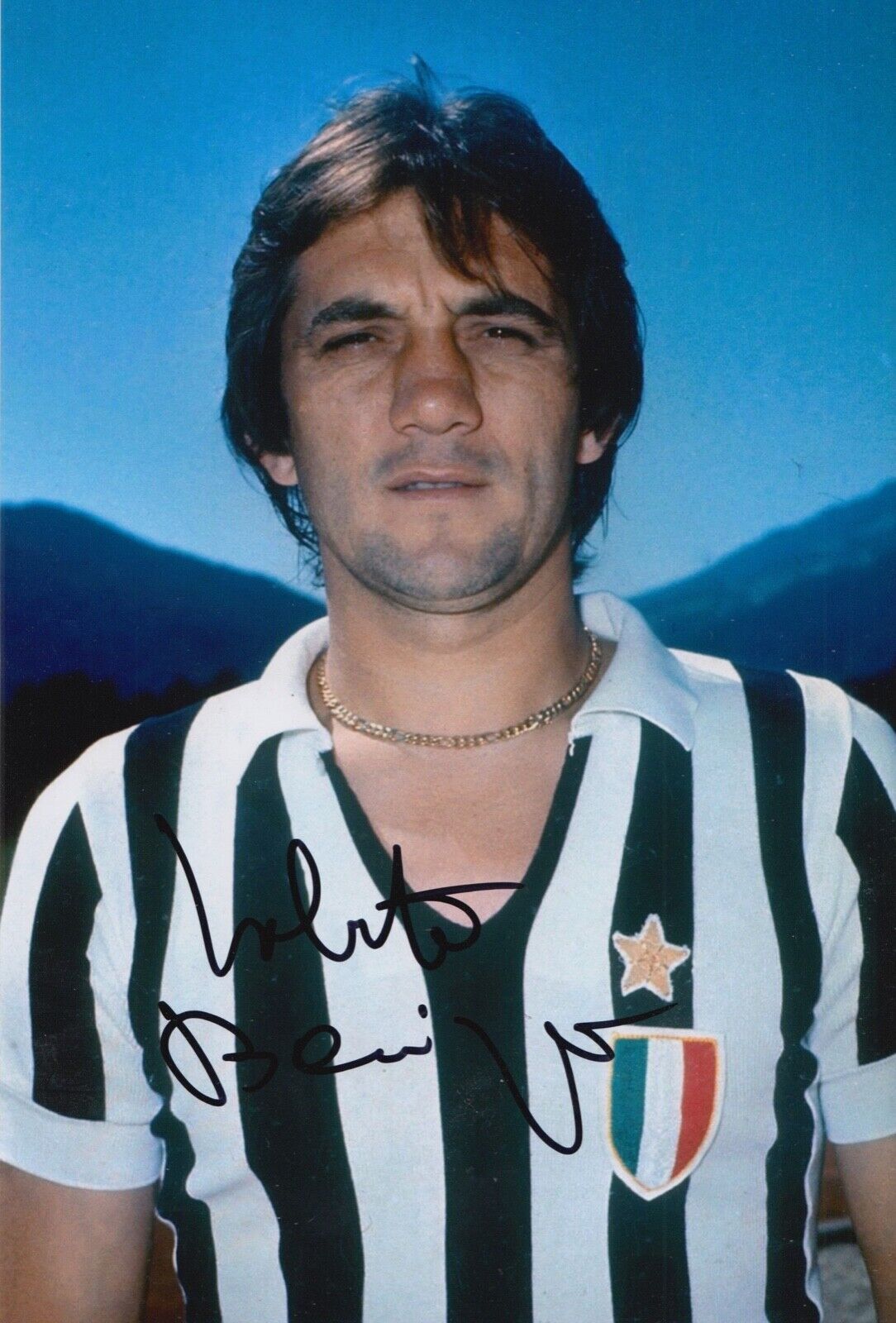 ROBERTO BONINSEGNA HAND SIGNED 12X8 Photo Poster painting JUVENTUS FOOTBALL AUTOGRAPH 5