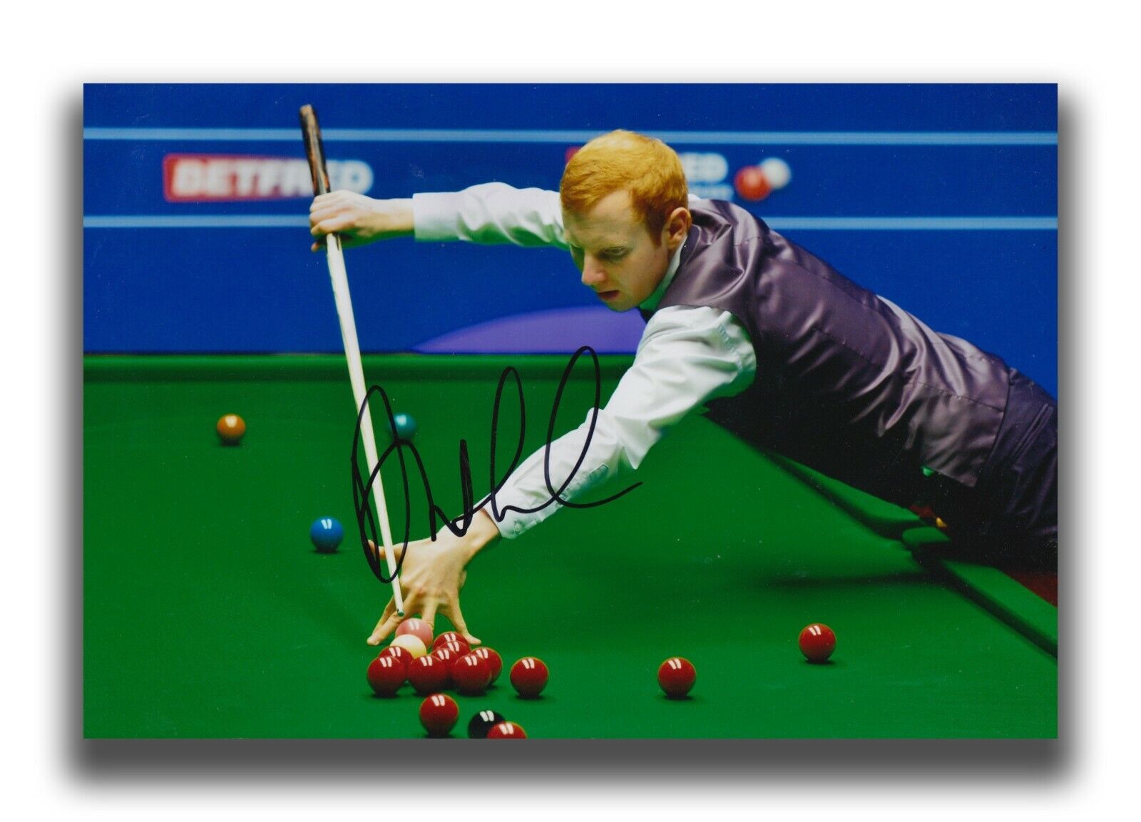 ANTHONY MCGILL HAND SIGNED 12X8 Photo Poster painting - SNOOKER AUTOGRAPH.