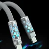 RGB Neon Liquid Silicone 240W Fast Charging Cable