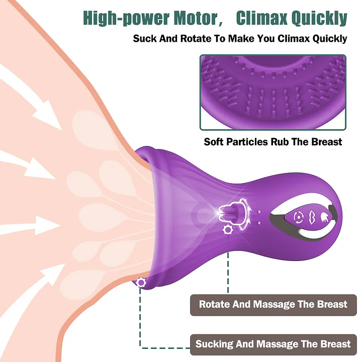 Miluⅰ- Tongue-licking Sucking Breast Pump Nipple Massager