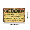 Public Notice - Metal Tin Signs(8*12Inch/12*16Inch) - Bar