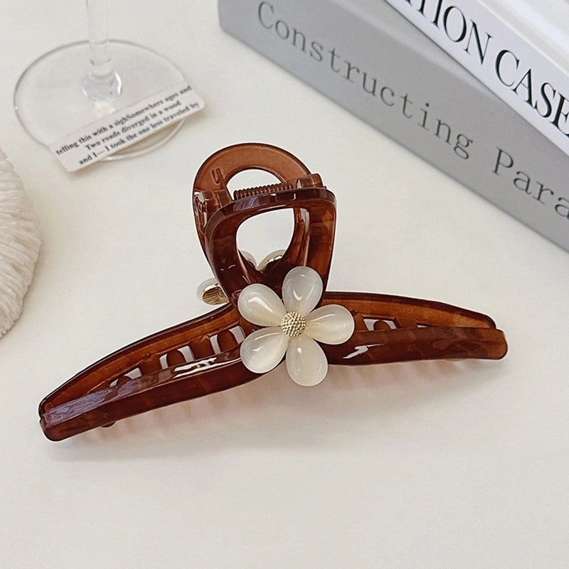 Vintage Style Flower Plastic Hair Claws