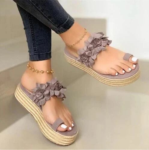 Christmas Gift Women's slippers Platform sandals Thick sole Comfortable casual slippers Women's summer Slides