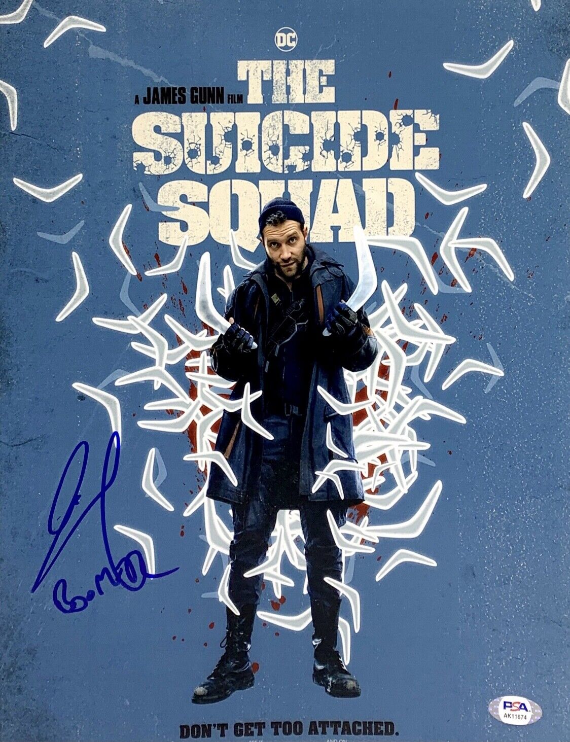 Jai Courtney Signed 11x14 Photo Poster painting PSA AK11674 Suicide Squad Boomerang DC