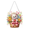 Bear With Flower Basket - 5D DIY Pendant
