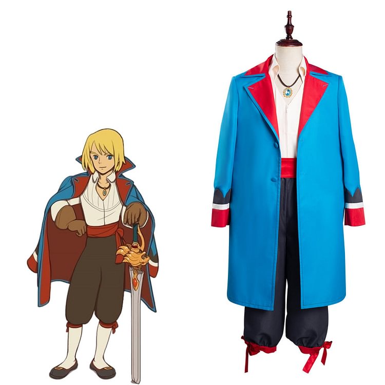 Game Ni no Kuni: Cross Worlds -Swordsman Cosplay Costume Outfits Halloween Carnival Suit