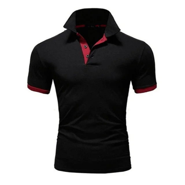 Polo Shirt Men Summer Stritching Men's Shorts Sleeve Polo Business Clothes Luxury Men Tee Shirt Brand Polos MTP129