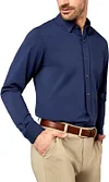 Rhone Men's Commuter Shirt, Performance Dress Shirts for Men, Machine Washable, Wrinkle Resistant, Slim Fit Button Down Shirt