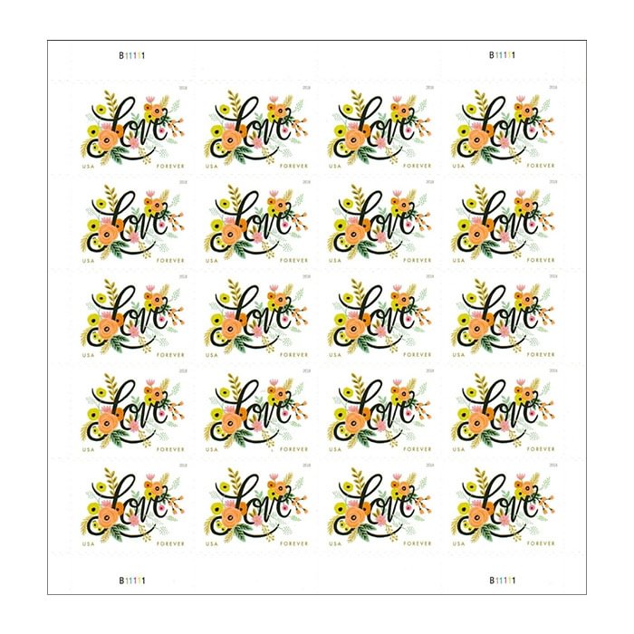 Love Flourishes Stamps 2018
