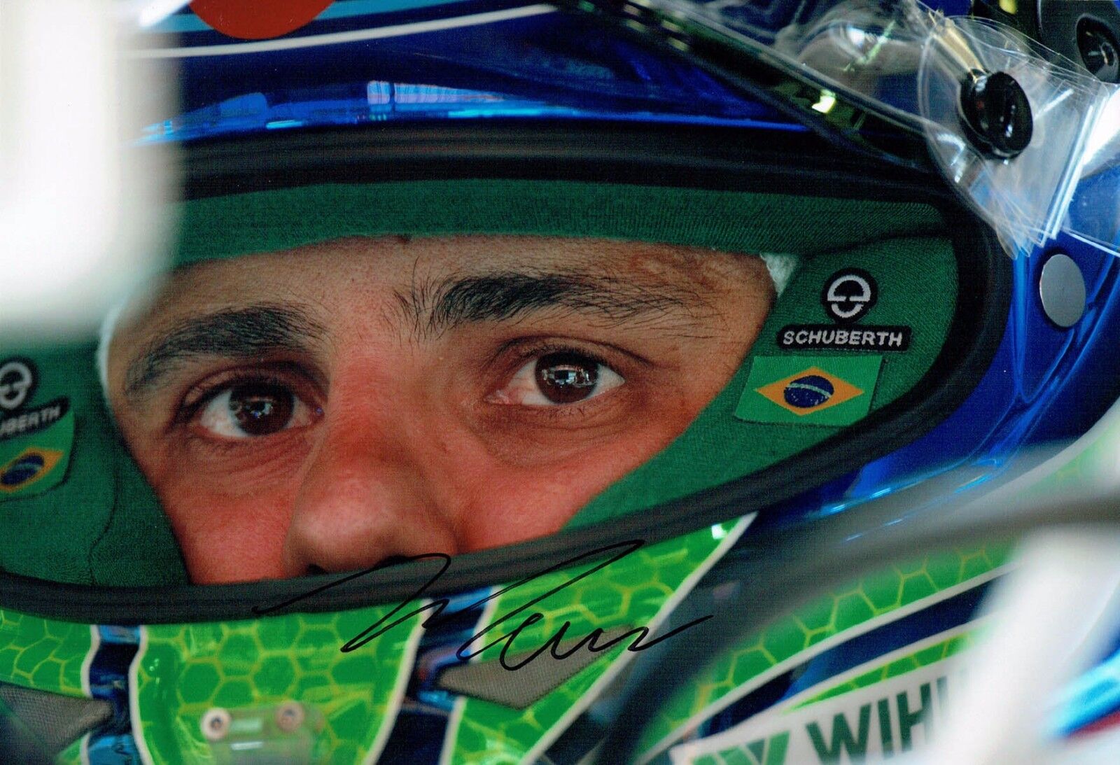 Felipe MASSA Signed Autograph Portrait Photo Poster painting Williams Autograph AFTAL COA