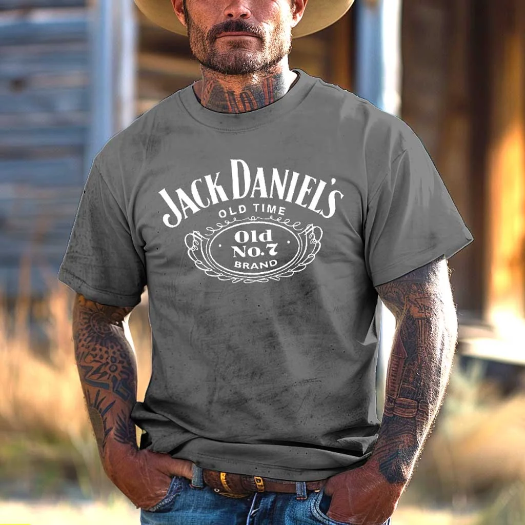  Classic Logo Graphic T-Shirt for Men - Perfect for Casual Wear and Festive Occasions