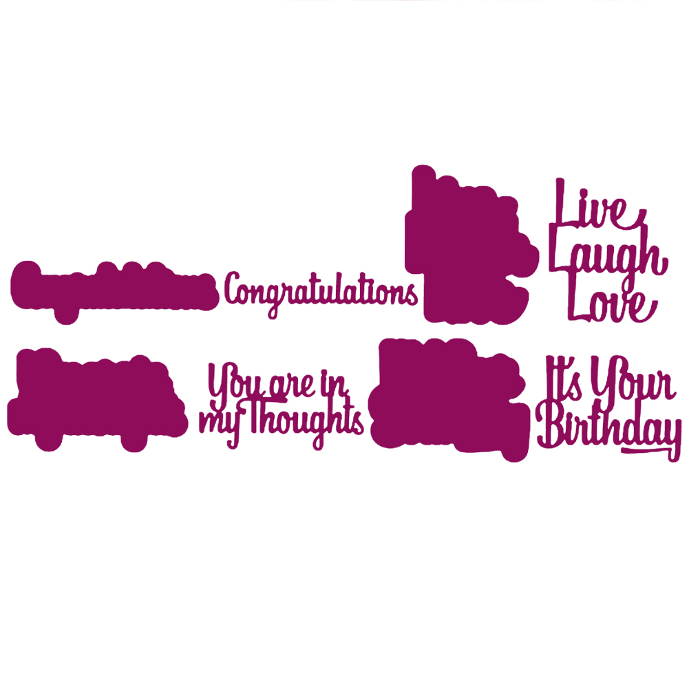 

Love Letters - Paper Craft Cutting Dies, 501 Original