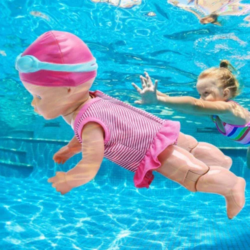 The Gift For Kids In Summer-electric Swimming Doll Waterproof Pool Toys