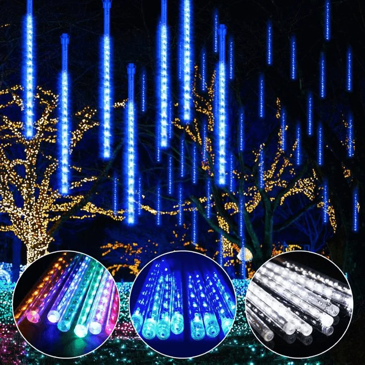 Led Meteor Shower Lights for Holiday Decoration
