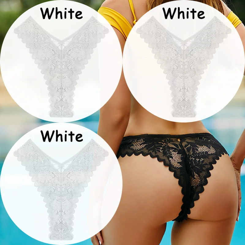 Billionm Lace Panties Women's Underwear Floral Women Panties Perspective Lingerie Brazilian Briefs V Waist Female Underpants