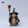 JXK Creative Wizard Cat Realistic Figurine (Wizard/Witch Cat Trendy Toy Decorative Ornament)