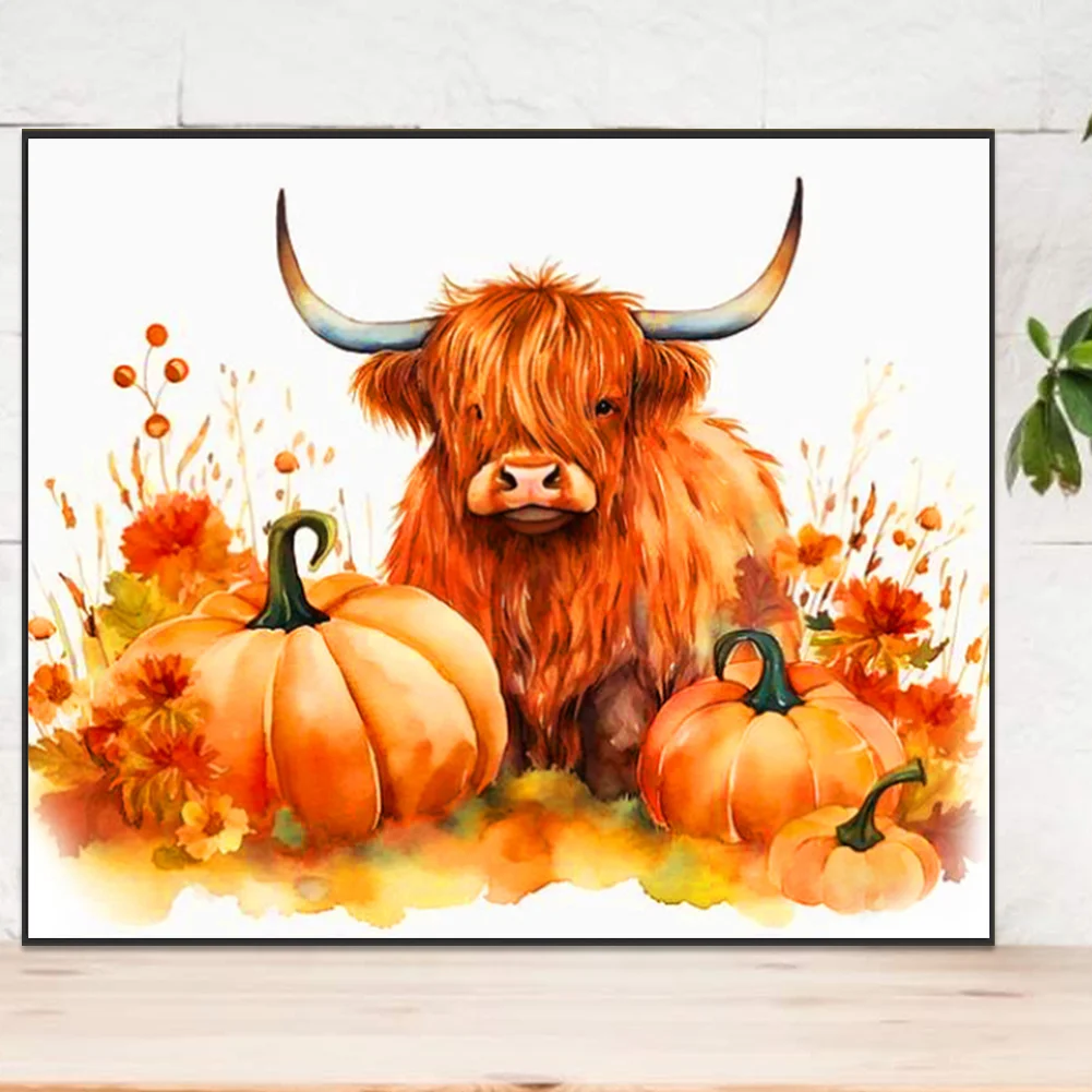 Diamond Painting - Full Round Drill - Pumpkin Yak(Canvas|60*50cm)