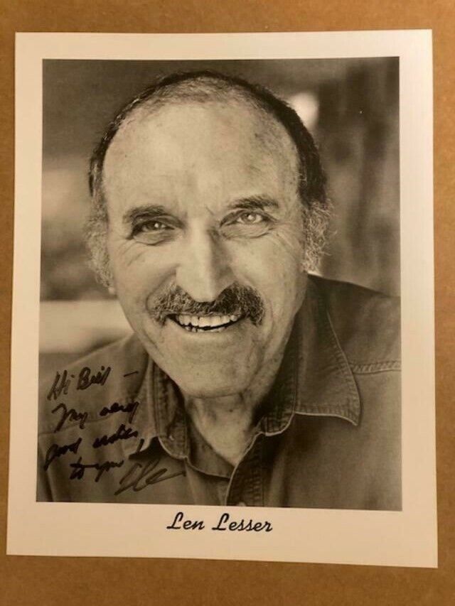 Len Lesser Boldly Signed 8×10 Stunning Photo Poster painting with JSA Cert