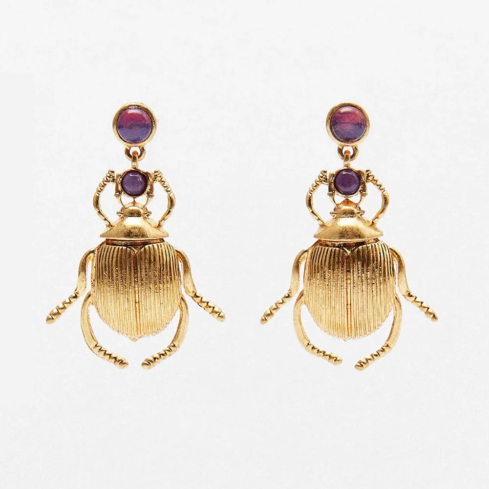 Dvacaman 2020 New Vintage Beaded Feldspar Drop Earrings for Women Boho Handmade Flower Rose Beads Tassel Earrings Dangle Jewelry