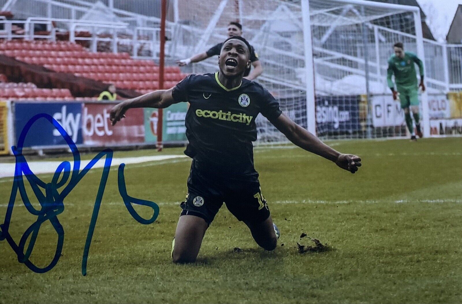 Ebou Adams Genuine Hand Signed Forest Green Rovers 6X4 Photo Poster painting 2