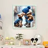 (US Only)Full Embroidery cotton Thread 11CT Counted Boy Dog Cross Stitch 40x40cm