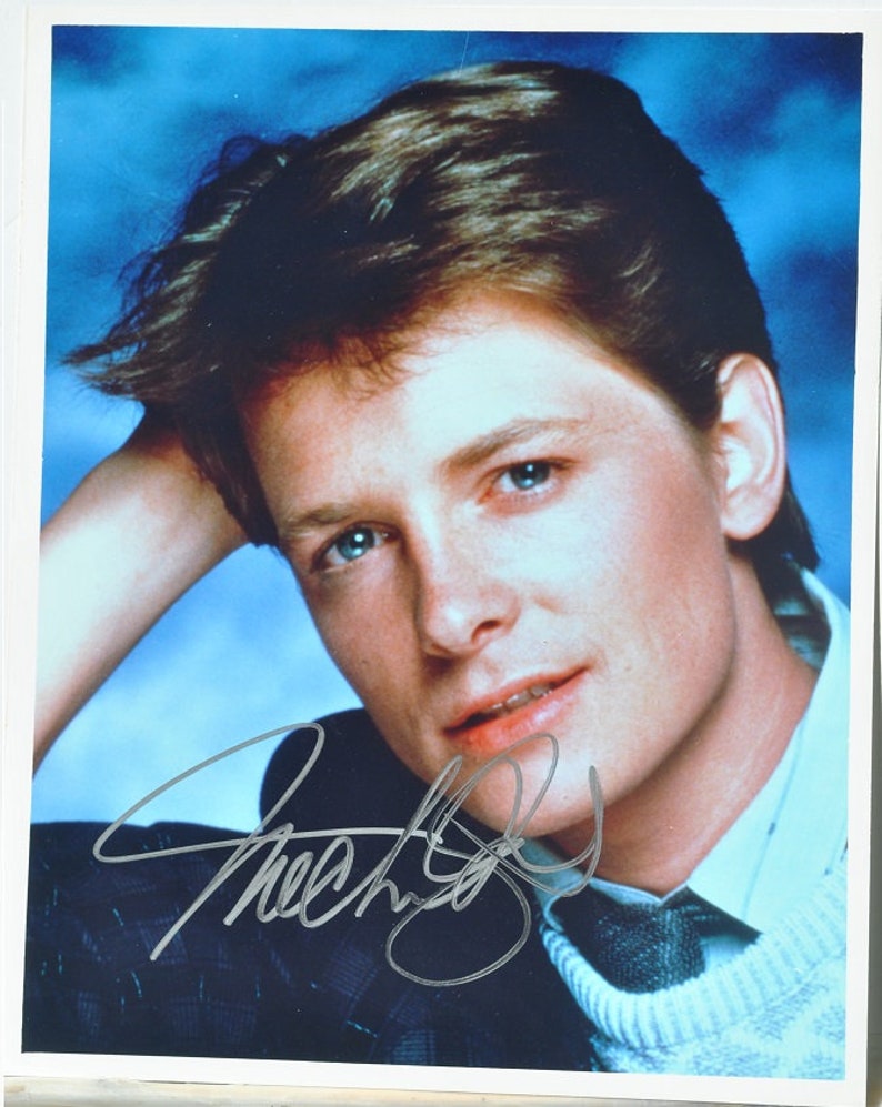 MICHAEL J. FOX Signed Photo Poster painting Family Ties Back To The Future WCOA