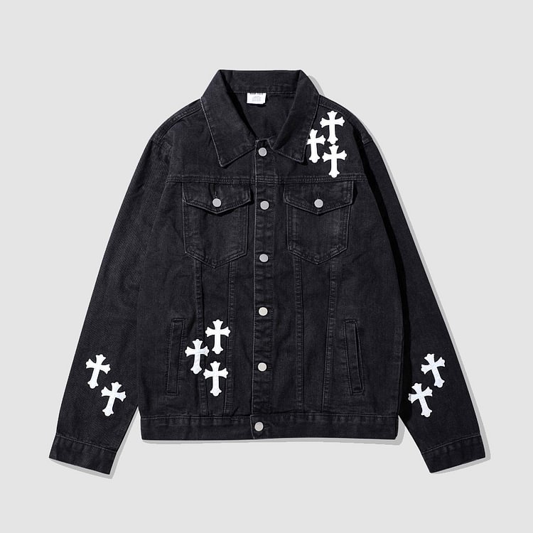 The Supermade Vintage Cross Denim Jacket