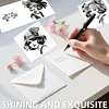 6pcs Vintage Lady DIY Diamond Painting Greeting Card Set with Envelopes Rhinestone Diamond Art Mosaic Postcards for Birthdays Thanksgiving & Special Occasion