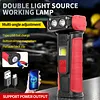 Rotating Work Light Rechargeable Flashlight Camping Torch for Work and Outdoor