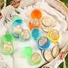 27Pcs Easter Egg Tokens DIY Easter Egg Filler Wooden Party Prize Coins (Bunny)