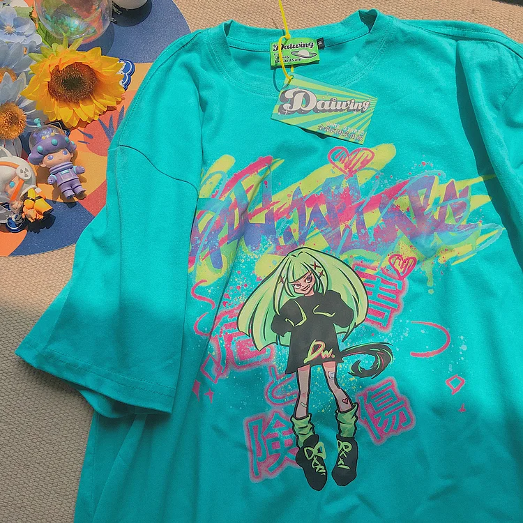 Pure Cotton Dangerous Girl T-shirt weebmemes