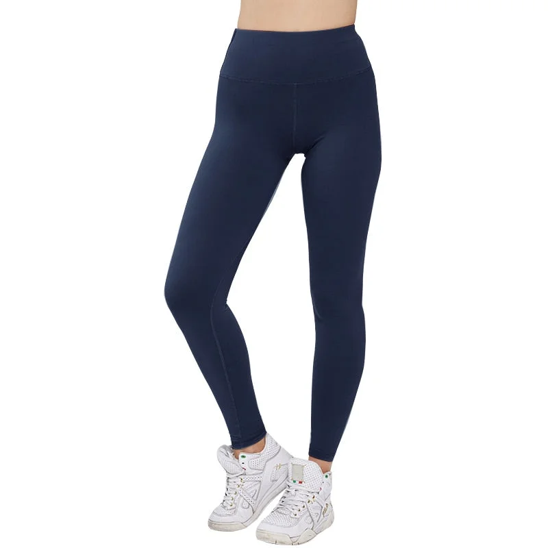 Solid Leggings Women Fitness Leggings Push Up Leggings For Women Gym Fitness High Waist Sports Casual Leggins Mujer
