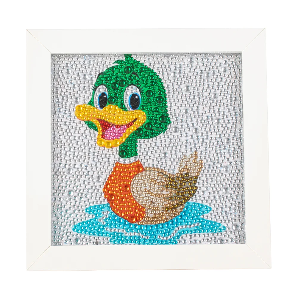 Diamond Painting - Full Crystal Rhinestone - Duck(18*18cm)【Without Frame】