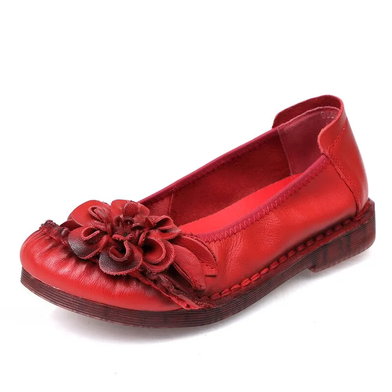2021 Fashion Cow Leather Loafers Ladies Luxury Brand Moccasins Women Summer Flats Casual Leisuer Daily Oxford Shoes Woman Flats