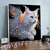 Framed Diamond Painting - Special Shaped - Cat (25x25cm)