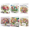 6 PCS Bouquet - 5D DIY Greeting Card