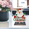 >SALE<2D Flat Wooden Santa Claus DIY Diamond Painting Desktop Decorations Home Decor