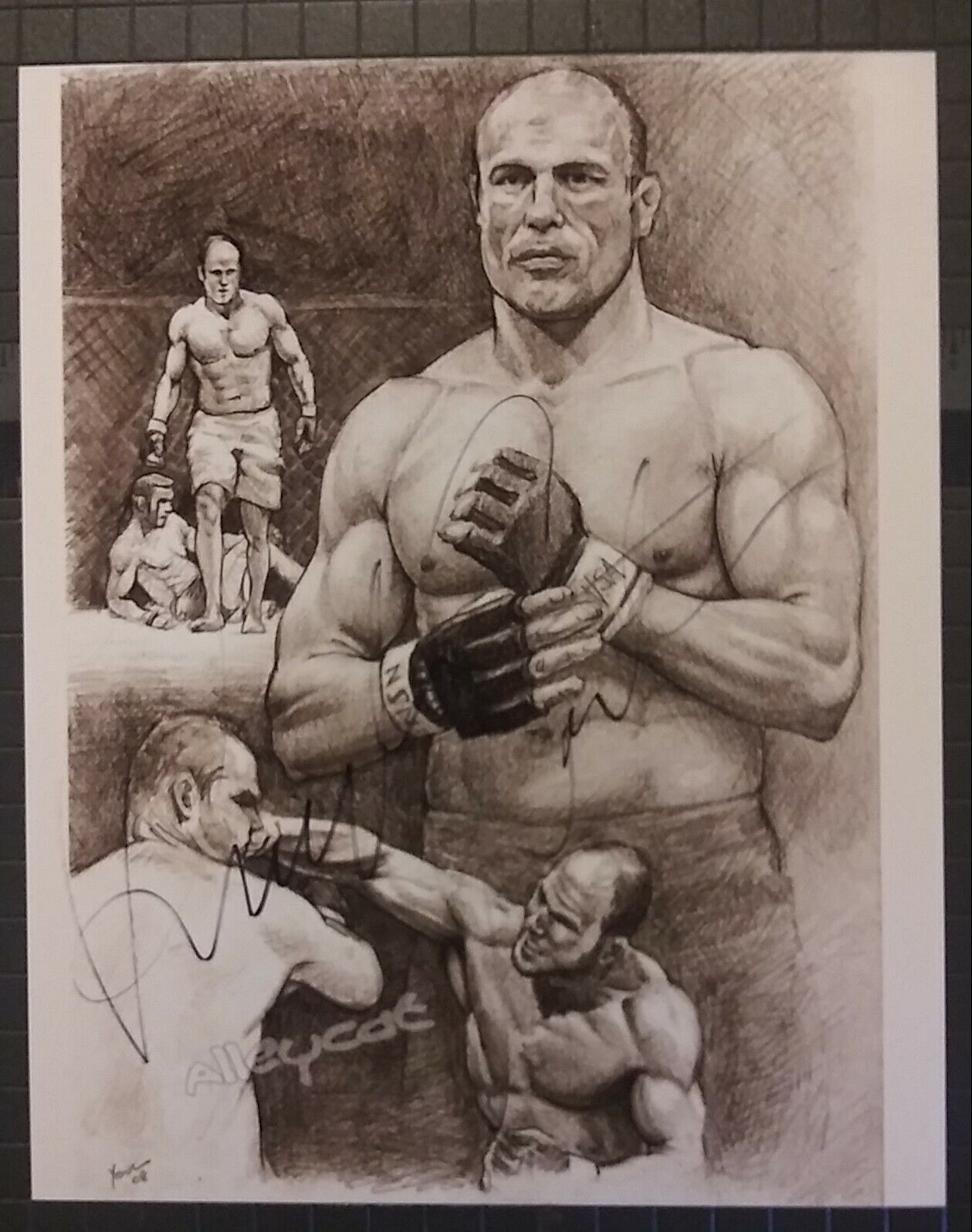 Randy Couture signed 8x10