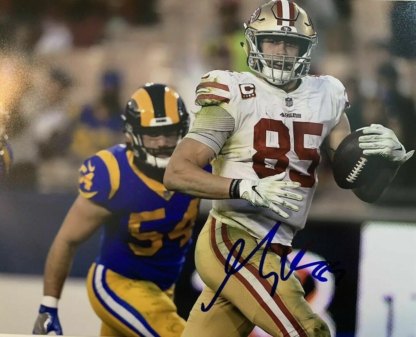 George Kittle Autographed Signed 8x10 Photo Poster painting ( 49ers ) REPRINT