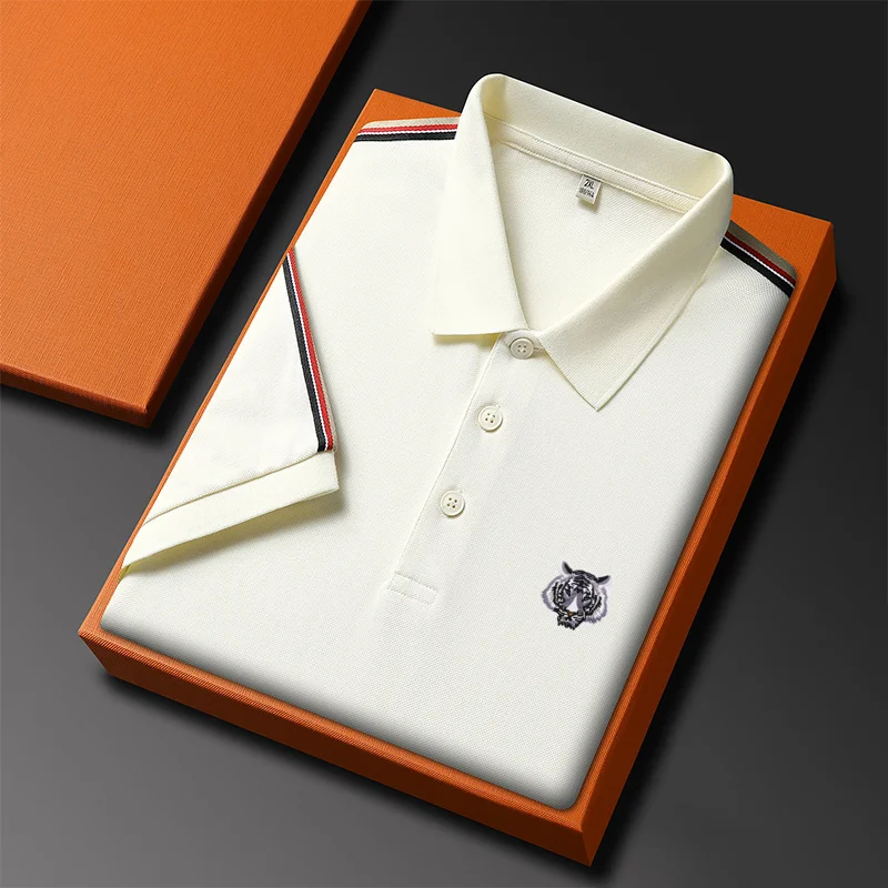 Short Sleeve T-shirt Men's Business Casual Lapel Polo 