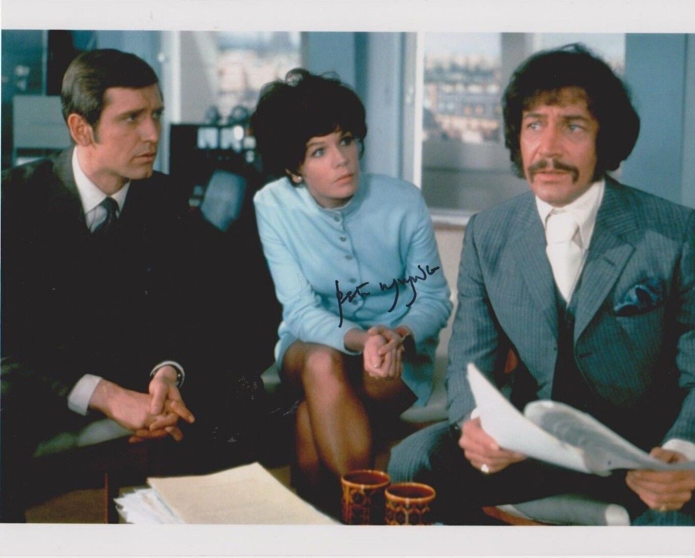 Peter Wyngarde Signed Photo Poster painting - Jason King / Department S / Doctor Who star - G635