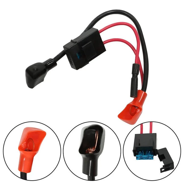 SEBLAFF Relay Solenoid & Positive Side Battery Cable 35850-HM3-000 32401-HN1-010 Replacement for 1999-2007 TRX400EX