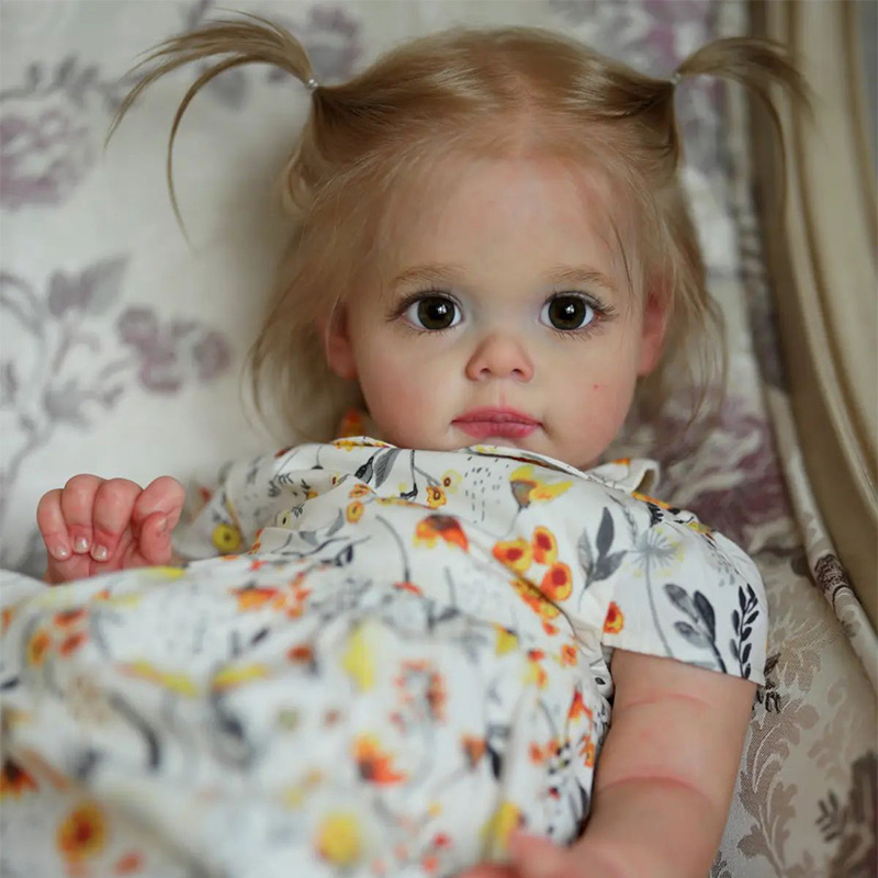 22'' Lifelike Soft Touch Reborn Baby Newborn Doll Girl with Sweet Adorable Face Named Gail