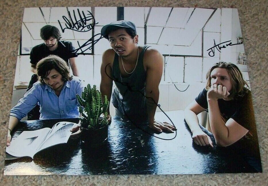 TEMPER TRAP SIGNED 8x10 Photo Poster painting E w/PROOF DOUGY MANDAGI +3 AUTOGRAPH