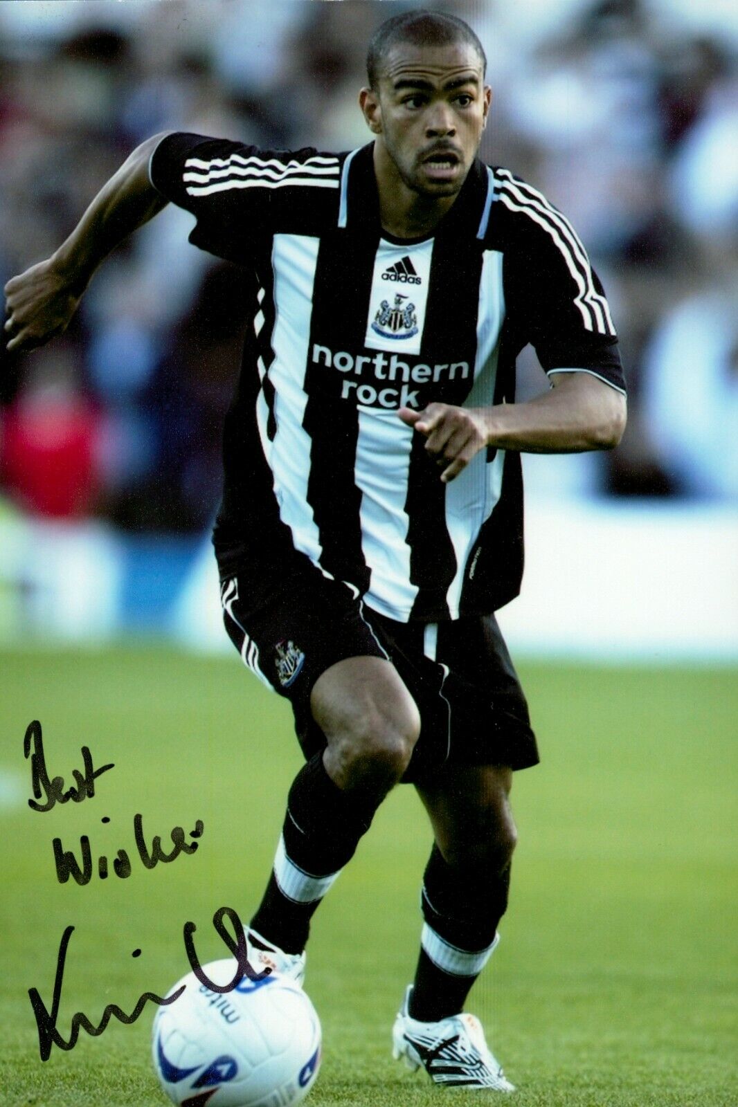 Kieron Dyer Signed 6x4 Photo Poster painting Newcastle United England Genuine Autograph + COA