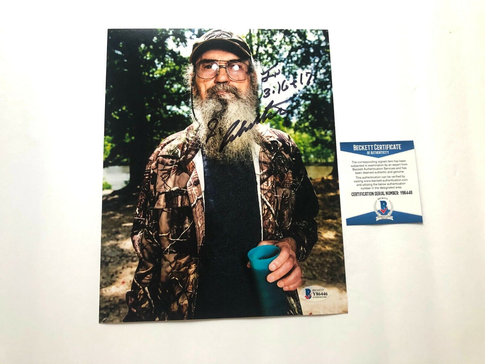 Si Robertson Hot! signed autographed Duck Dynasty 8x10 Photo Poster painting Beckett BAS coa