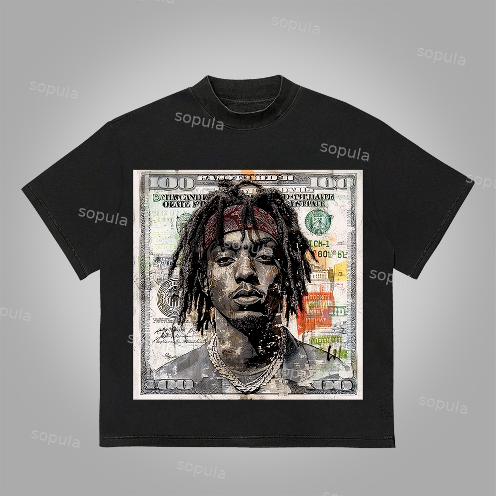 Sopula Street Money Enthusiast Graphics Cotton T-Shirt - SOPULA