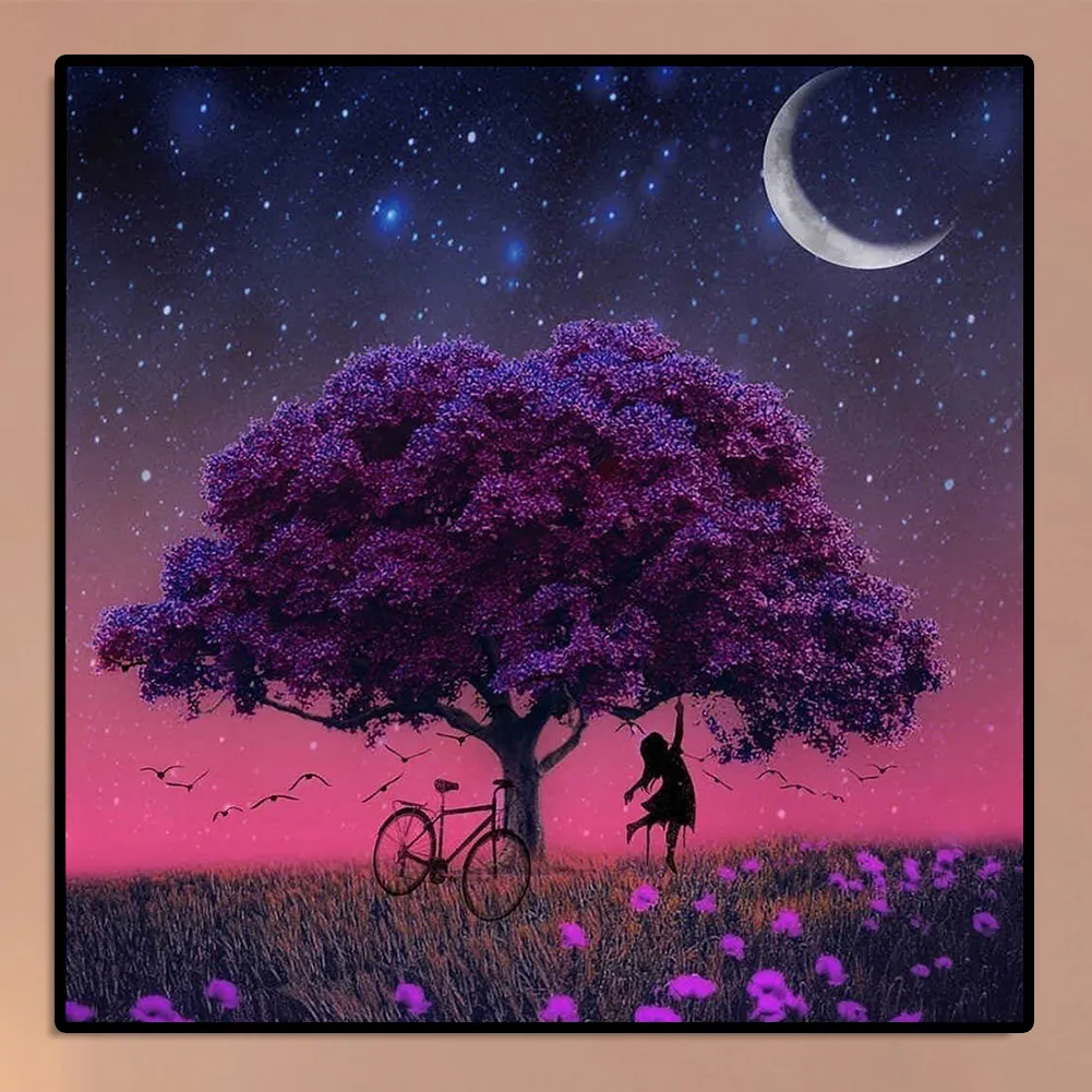 Full Round Diamond Painting 30*30cm - Tree